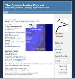Screenshot of podcast